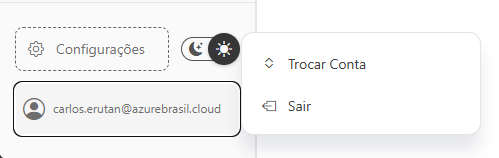 Menu do Perfil