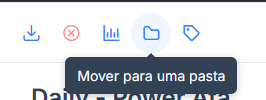 Atalho para mover uma ata para uma pasta